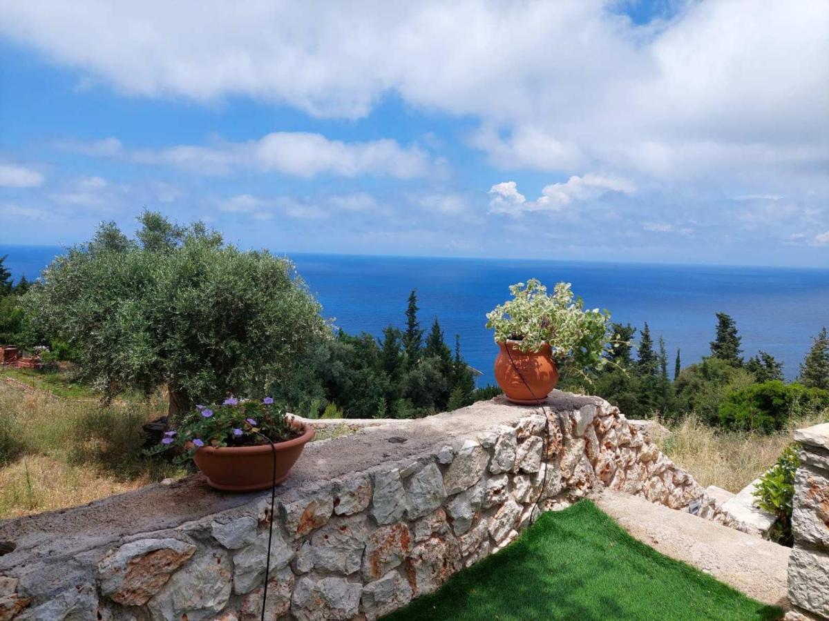 Villa Nereid Glafki - Enjoy Summer Sunsets Áyios Nikítas 外观 照片