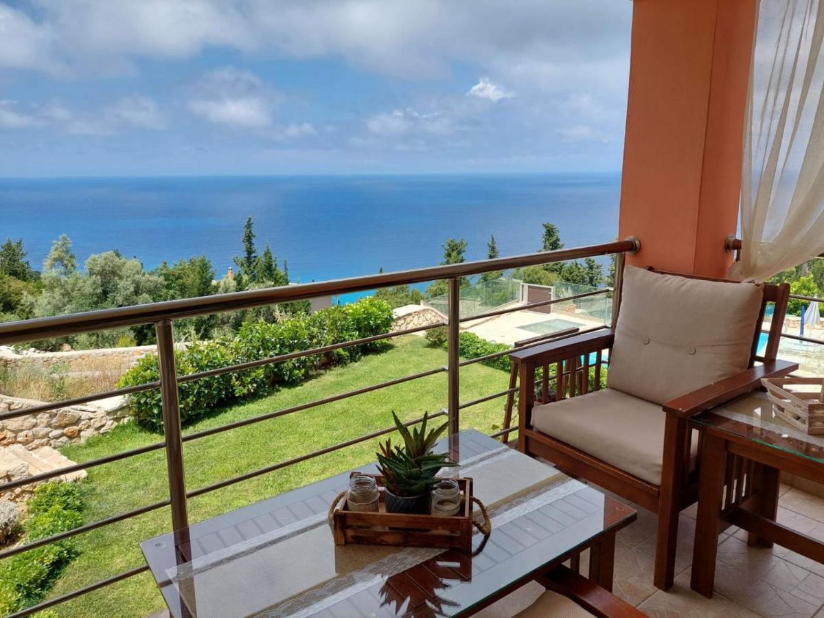 Villa Nereid Glafki - Enjoy Summer Sunsets Áyios Nikítas 外观 照片
